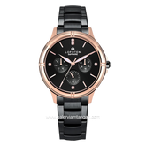 LOFOTEN F-2316L Multifunction Black Rosegold Stainless Steel